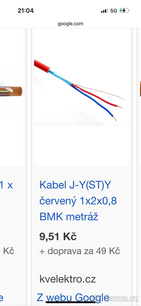 Kabel 2 linka