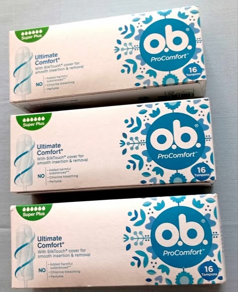 3x o.b. tampony ProComfort Super Plus 16ks v balení