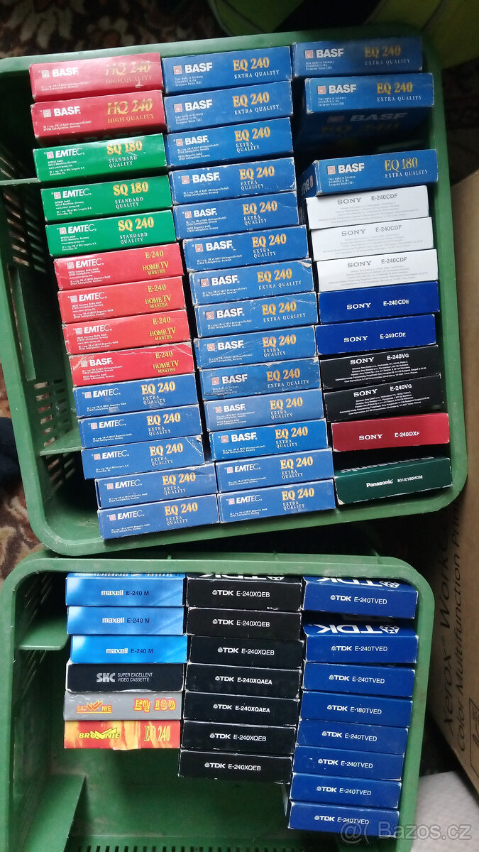 VHS videokazety, různé značky