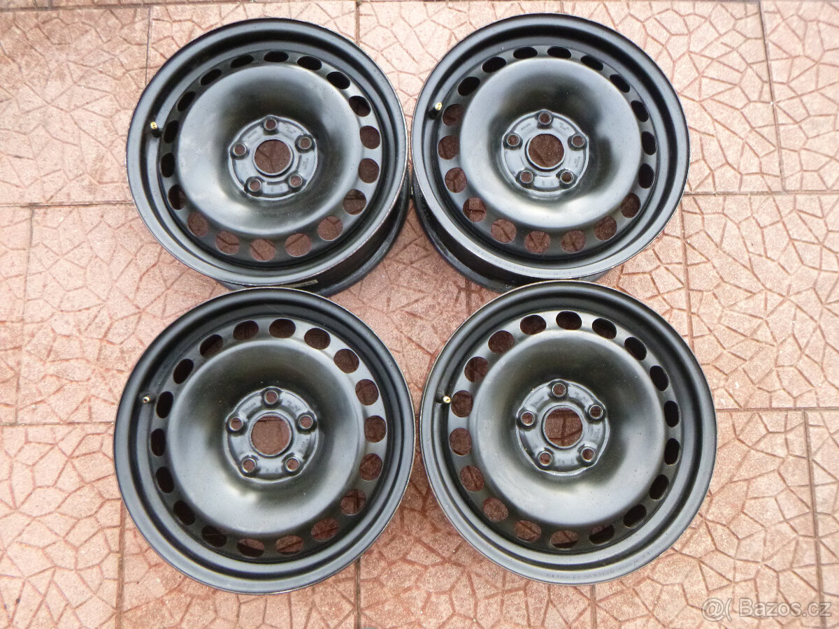 Plechové disky kola sada Škoda VW 5x112 6,5Jx16 ET41