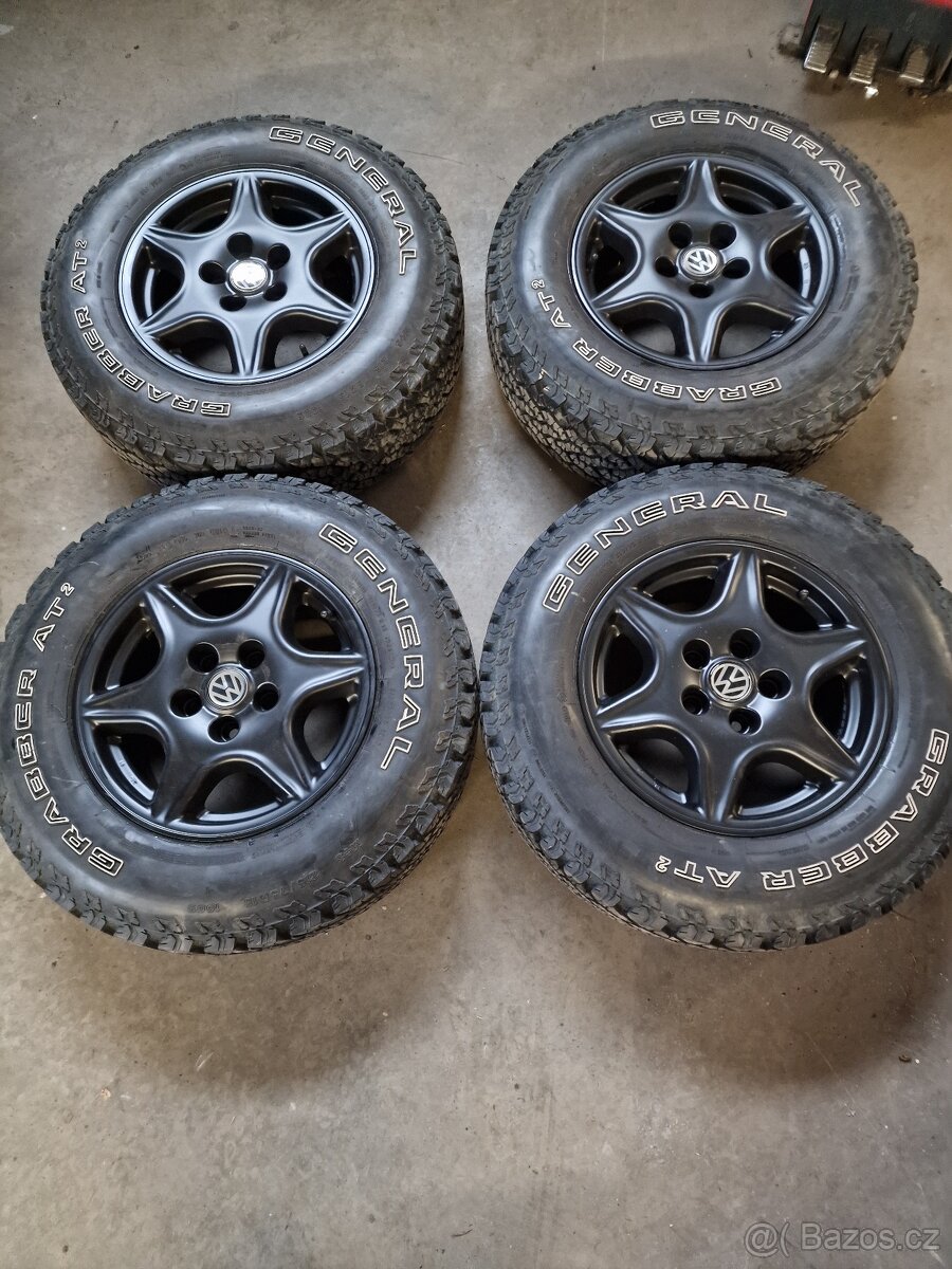 Alu disky org.VW T4 15"5×112 Off road pneu