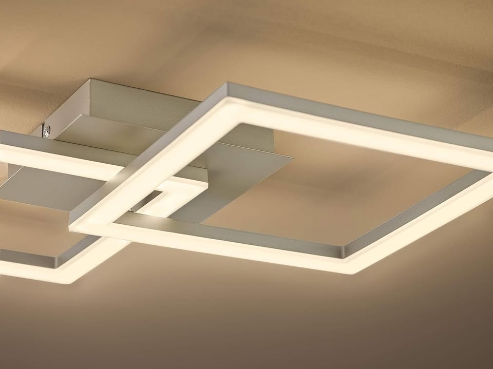 Moderní stropní LED svítidlo - 2 čtverce