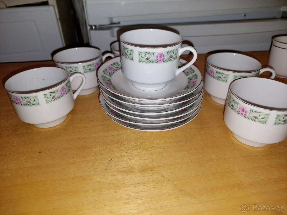 Čínský porcelán Šalky s podšálky
