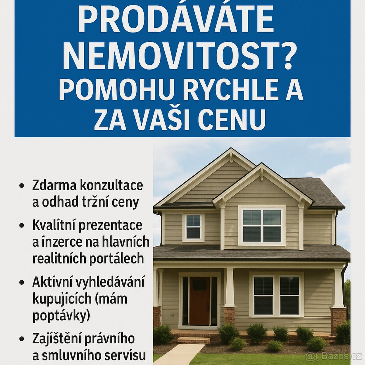 🏠 PRODÁVÁTE DŮM, BYT, GARÁŽ NEBO POZEMEK?