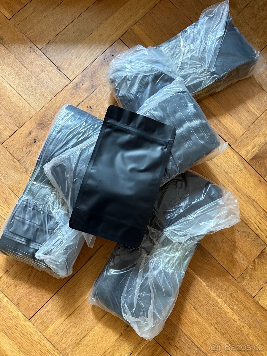 Sáčky Doypack s AL vrstvou ZIP, černý mat, kód: 75211