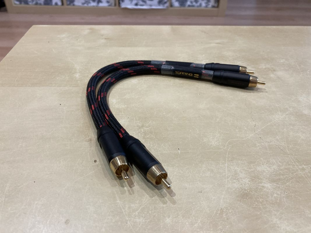 Topping RCA kabely 25 cm