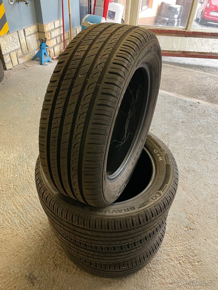 205/55R16 4ks letních pneu 7mm Barum