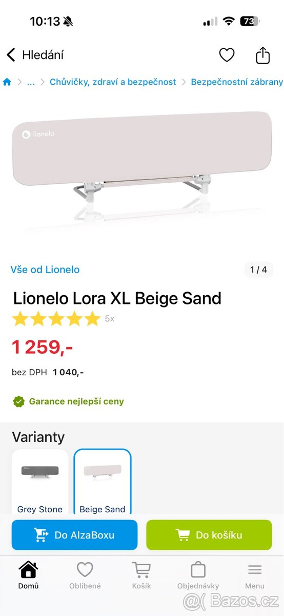 Dětská zábrana lionelo lora XL - nová