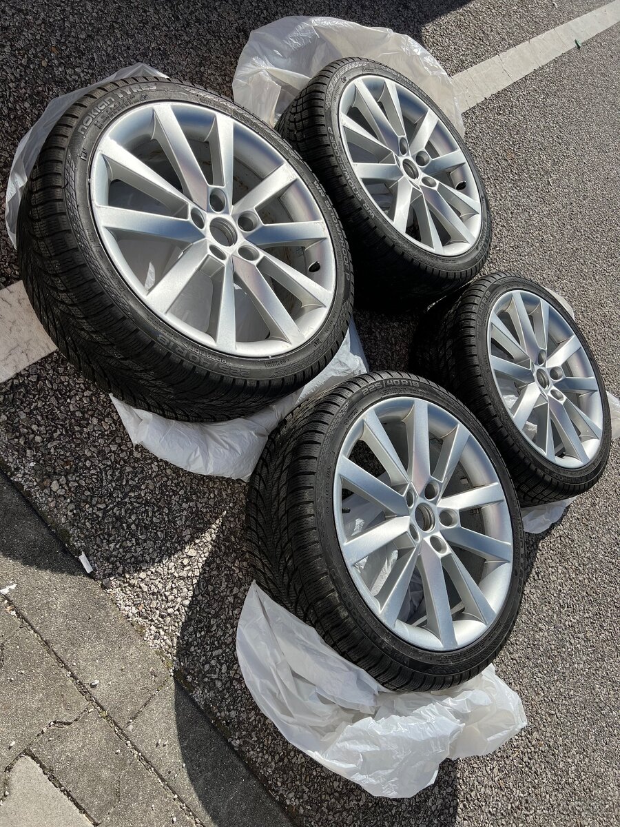 Originální ALU Škoda Alaris R18 5x112 - Zimní pneu
