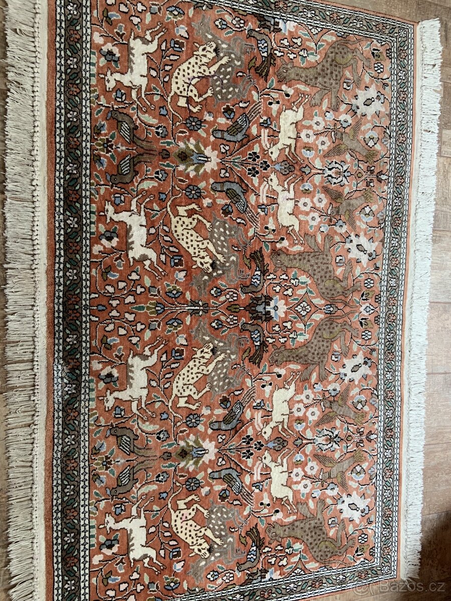 Perský hedvábný koberec TOP 160x110