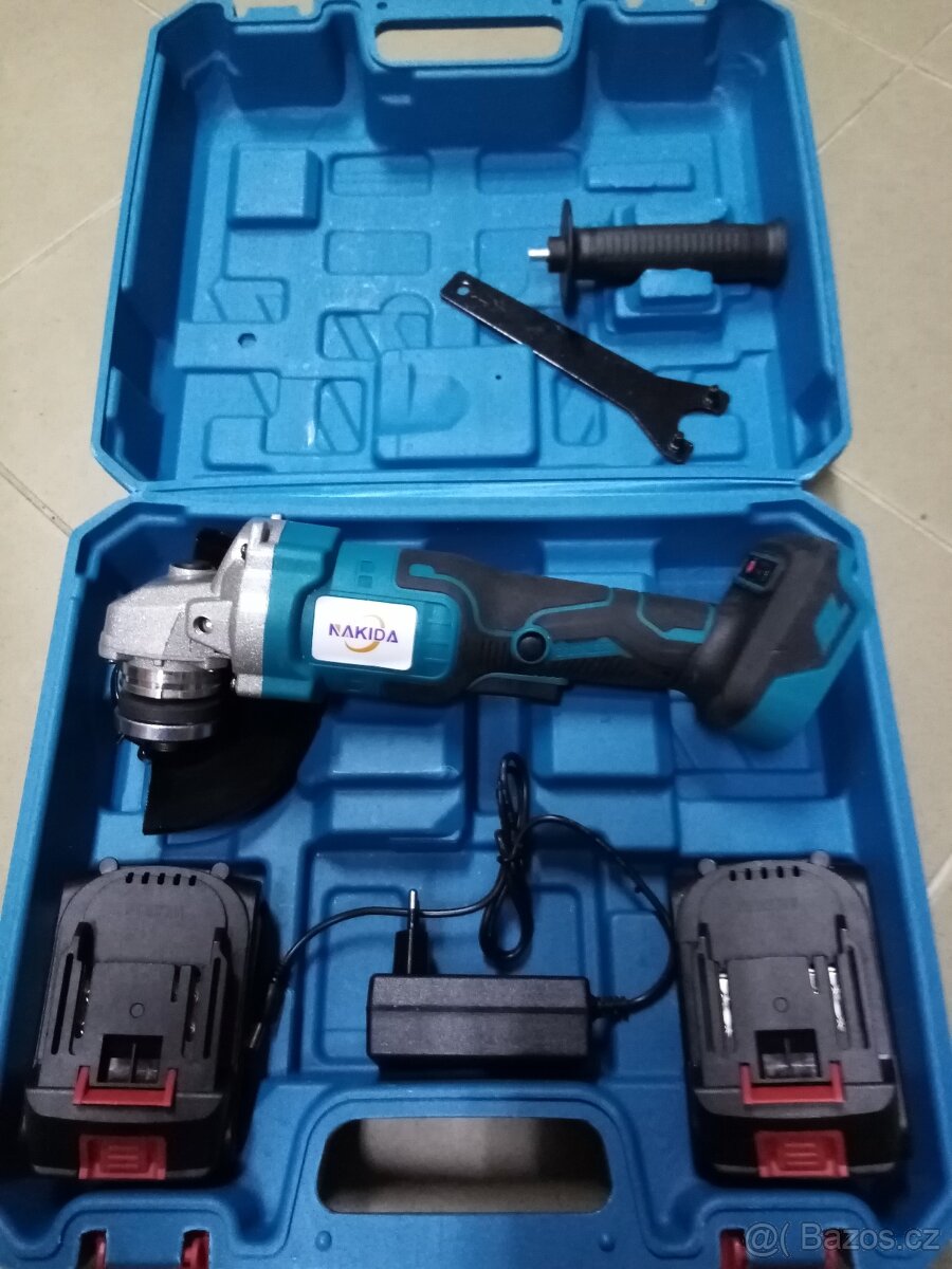 FLEXA Uhlová bruska aku BL 21/125 2x Li-ion 21V