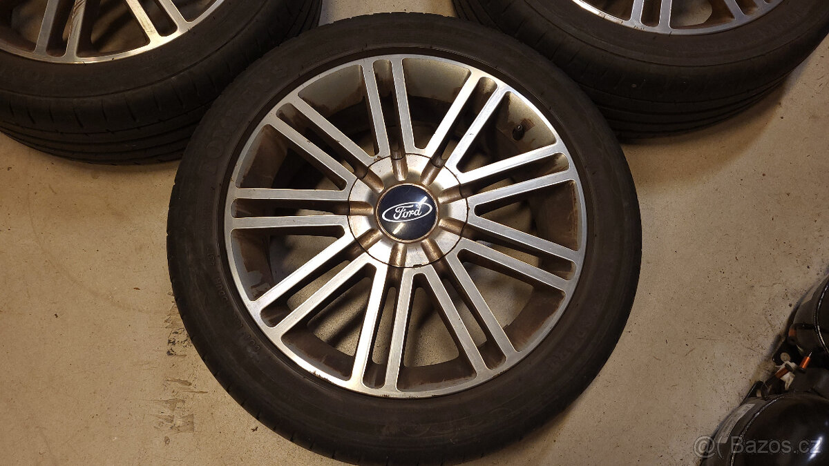 Krásná leštěná orig. letní ALU kola Ford 17" 5x108