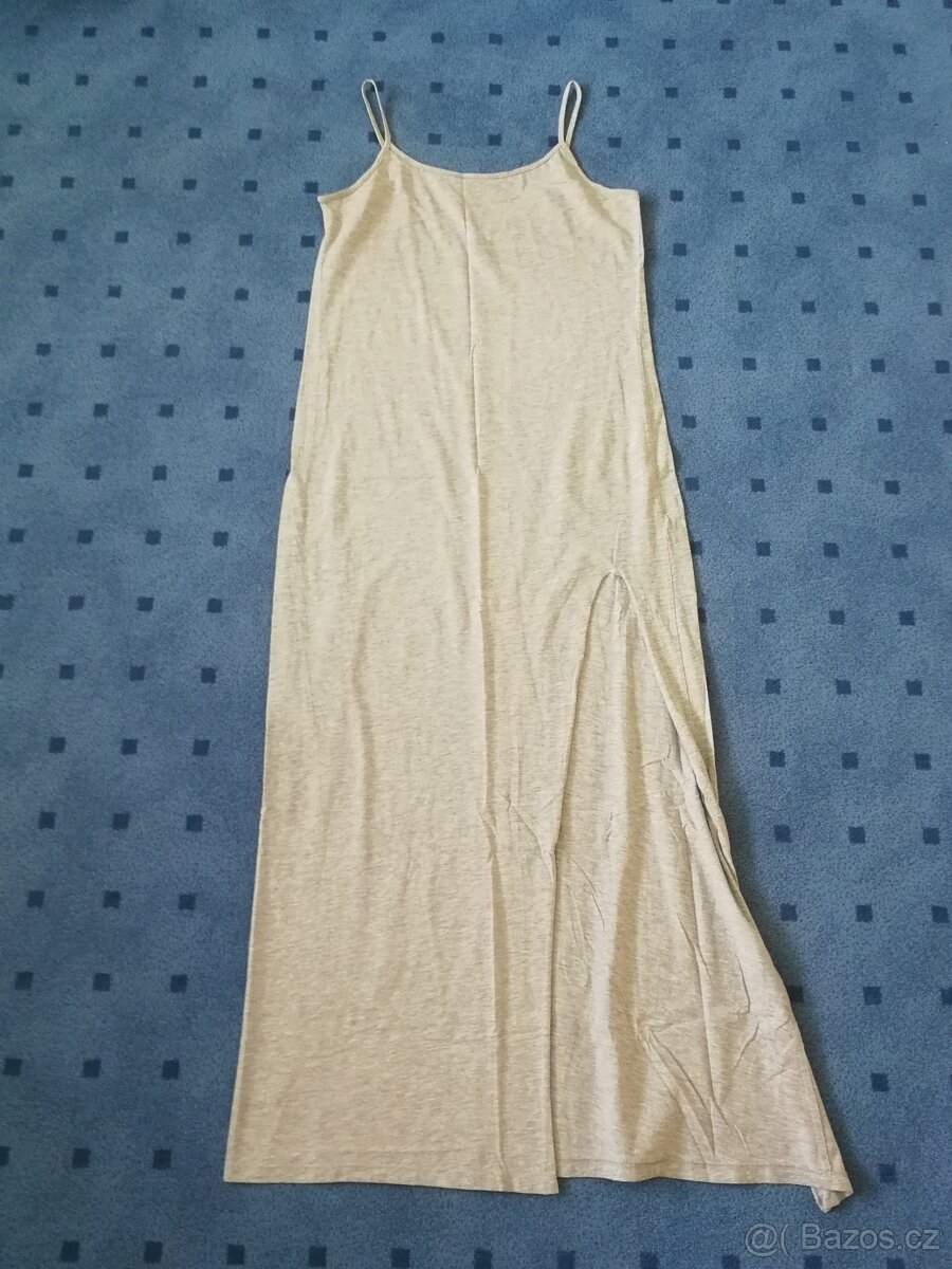 Dlouhé šedé šaty H&M - velikost XS