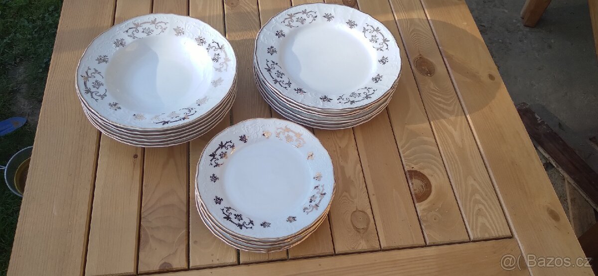 Zlacene talire....komplet