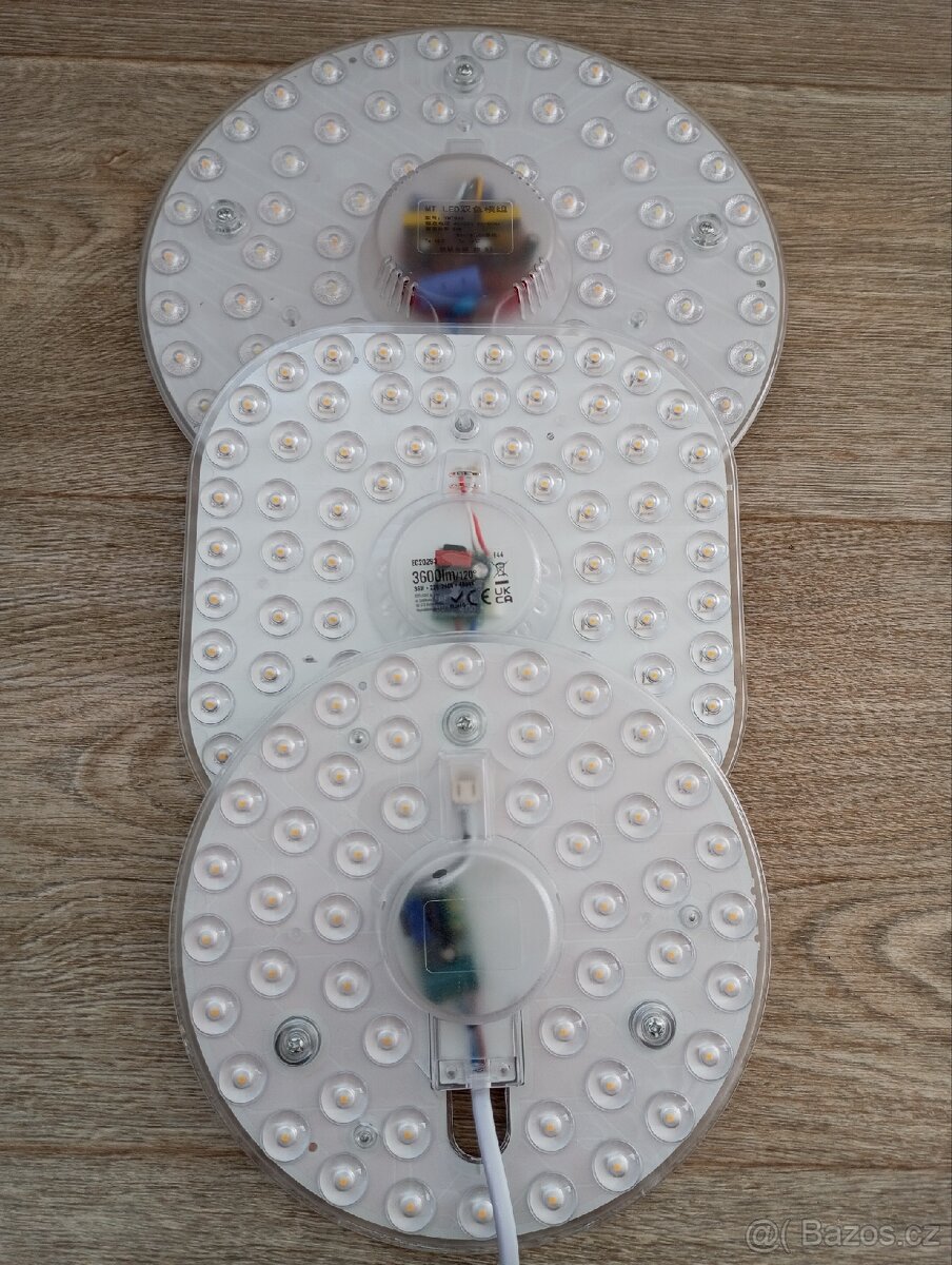 LED magnetické panely čočky do svítidel 3ks