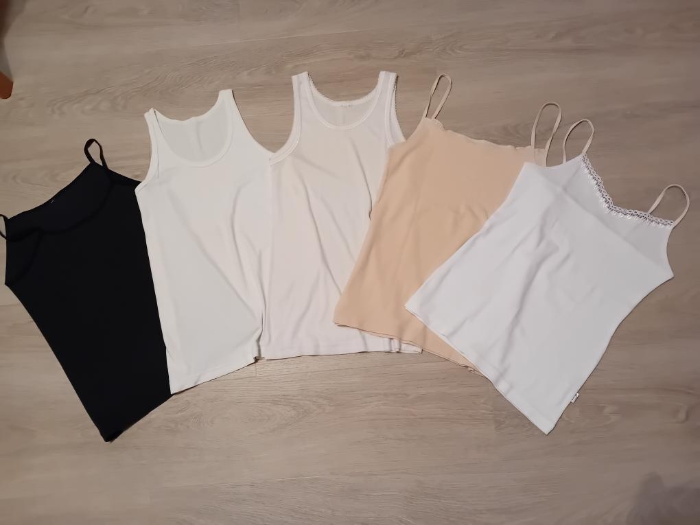 BAVLNĚNÁ DÍVČÍ SPODNÍ TÍLKA - vel.152/158