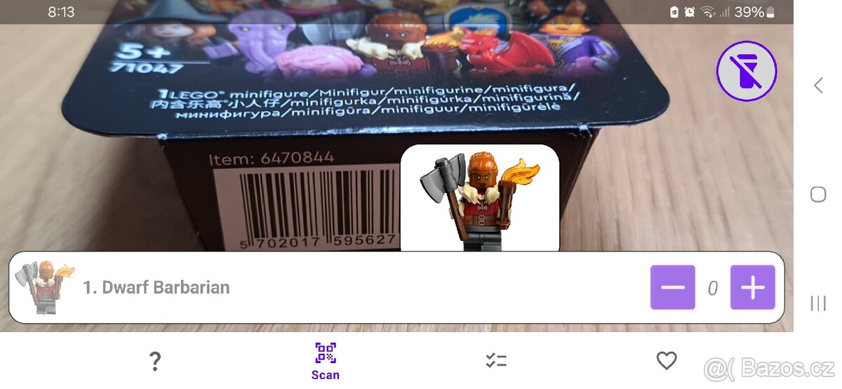 Lego Dungeons and Dragons 71047 Dwarf Barbarian