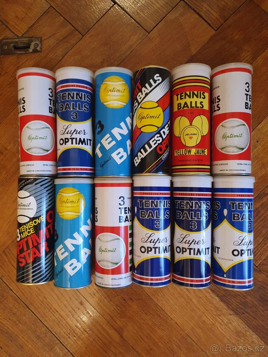 Retro tenisové míčky