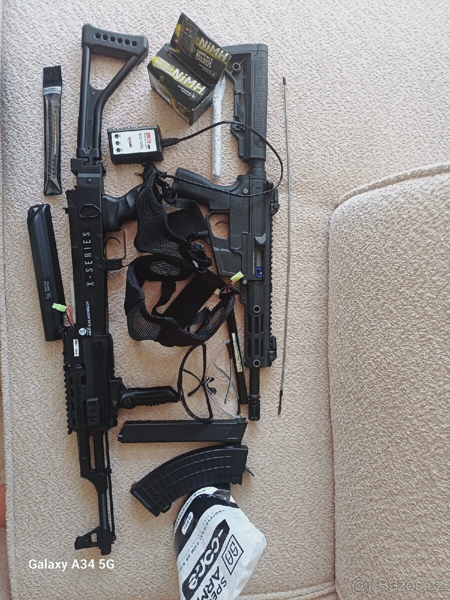 Airsoftky + vybaveni