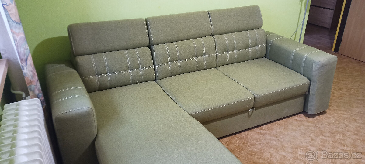 Prodám rozkládací sedačku/gauč L/R roh (variabilní)
