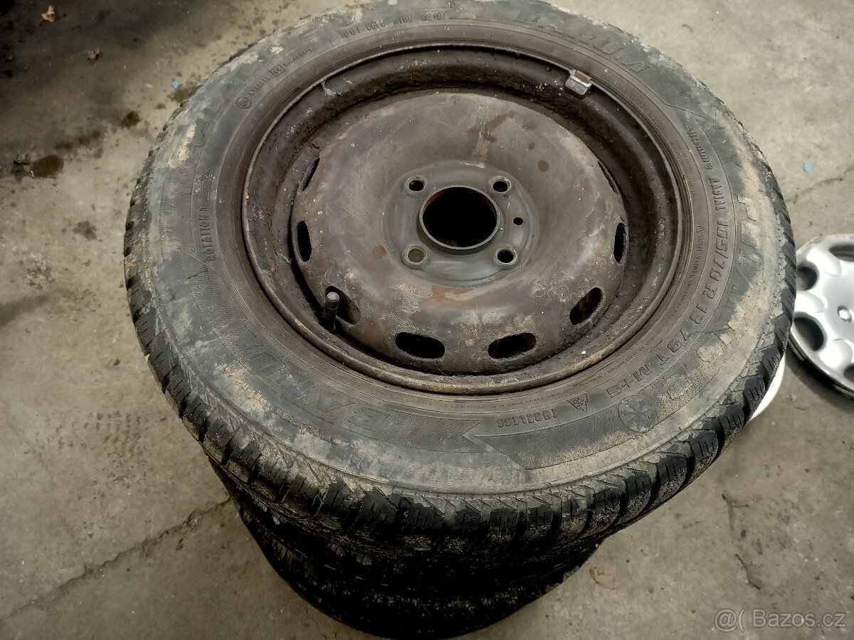 Prodám zimní kola 165/70R13 Peugeot 206