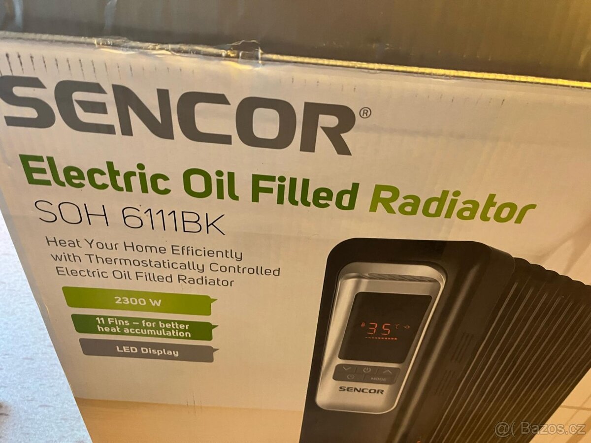 Olejový radiátor Sencor SOH 6111BK