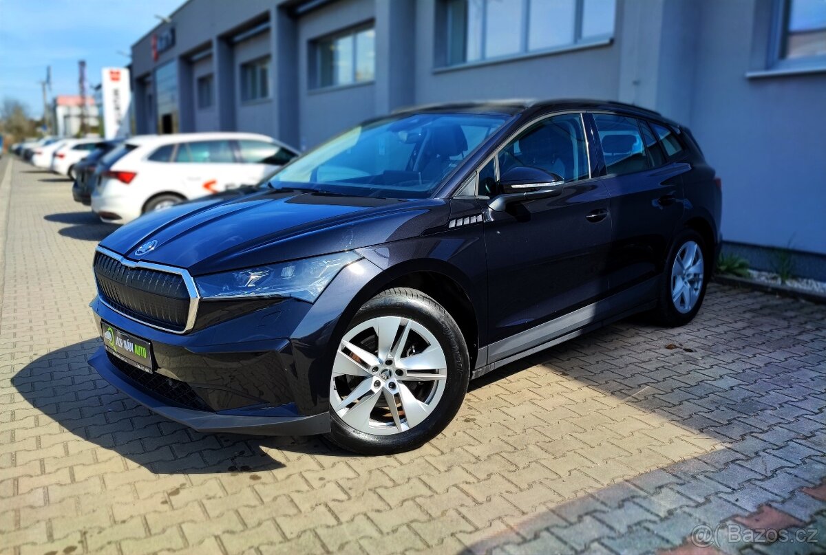 ŠKODA ENYAQ IV 60 132KW, 2021, KAMERA, TAŽNÉ, STK, 1.M, DPH
