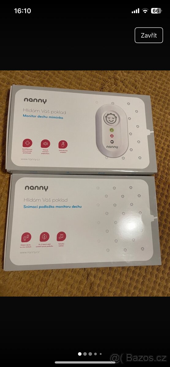 Nanny Jablotron monitor dechu
