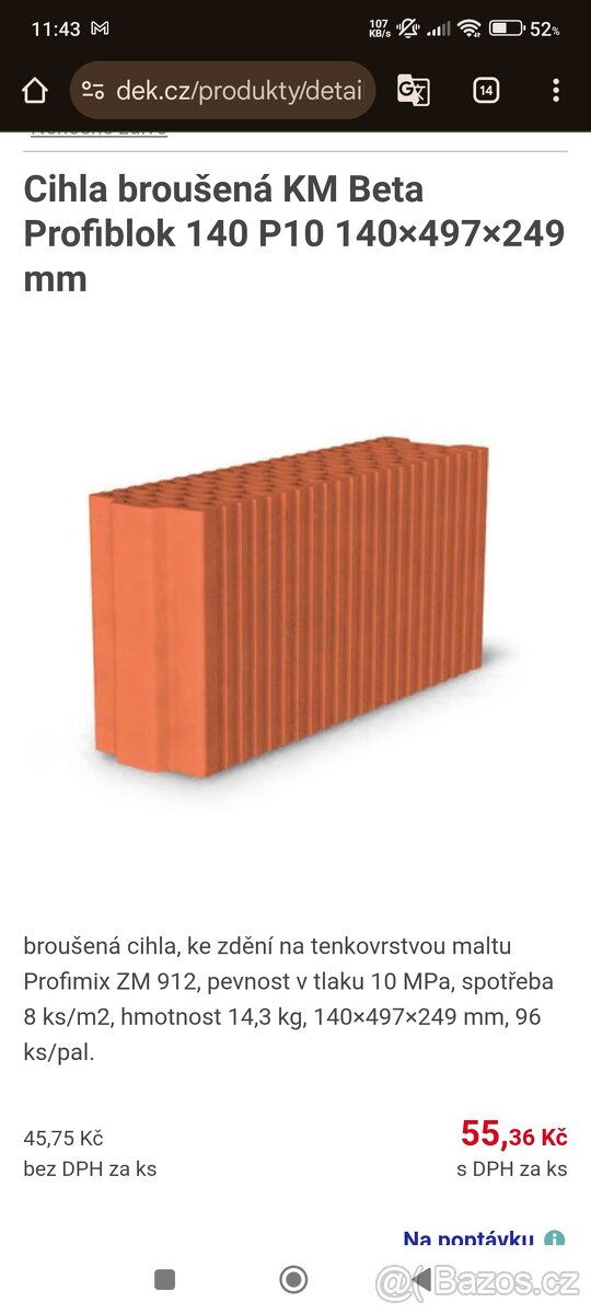 Cihle heluz 140