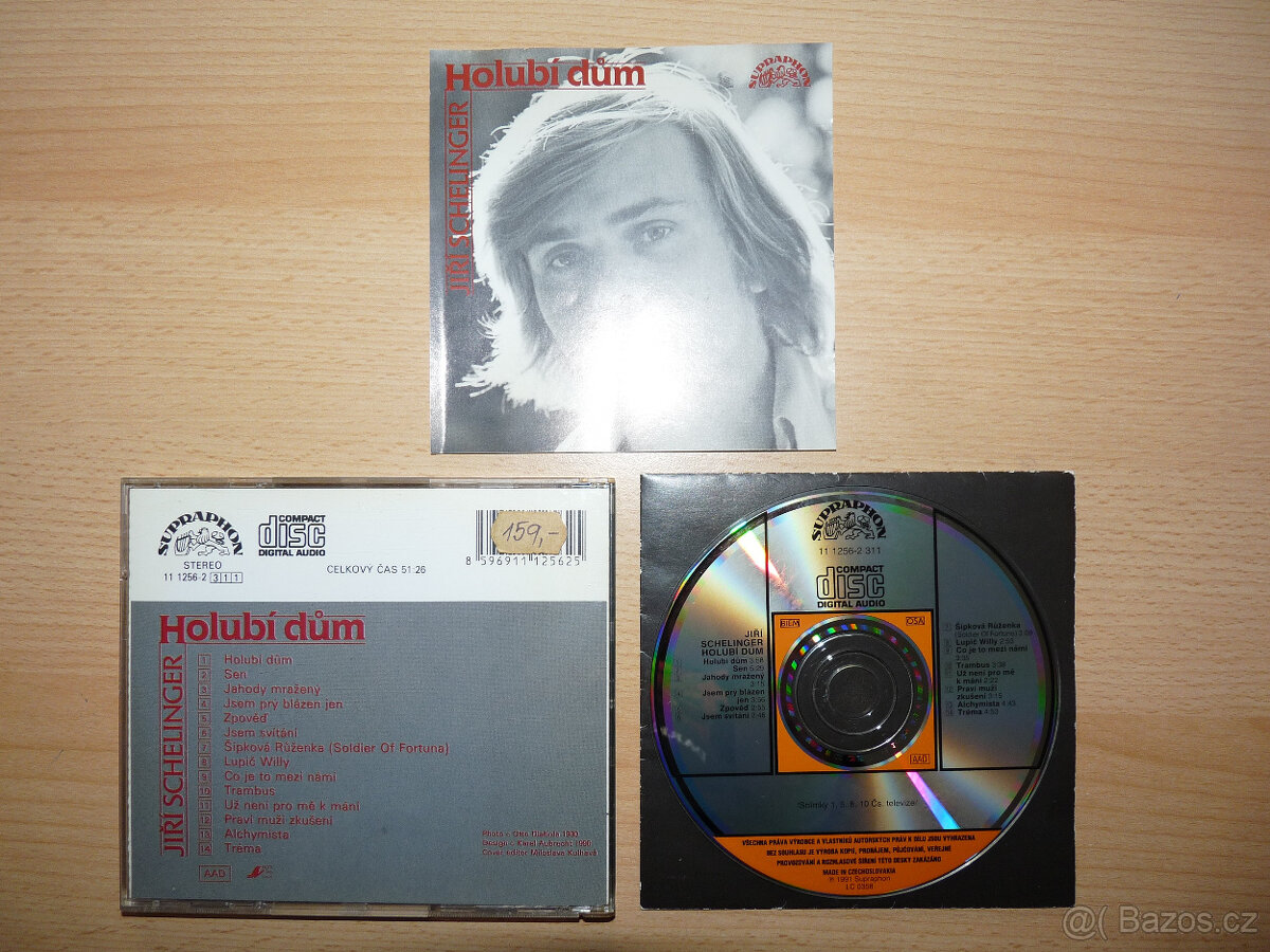 prodám CD JIŘÍ SCHELINGER-Holubí Dům 1991 Supraphon 1.vydání