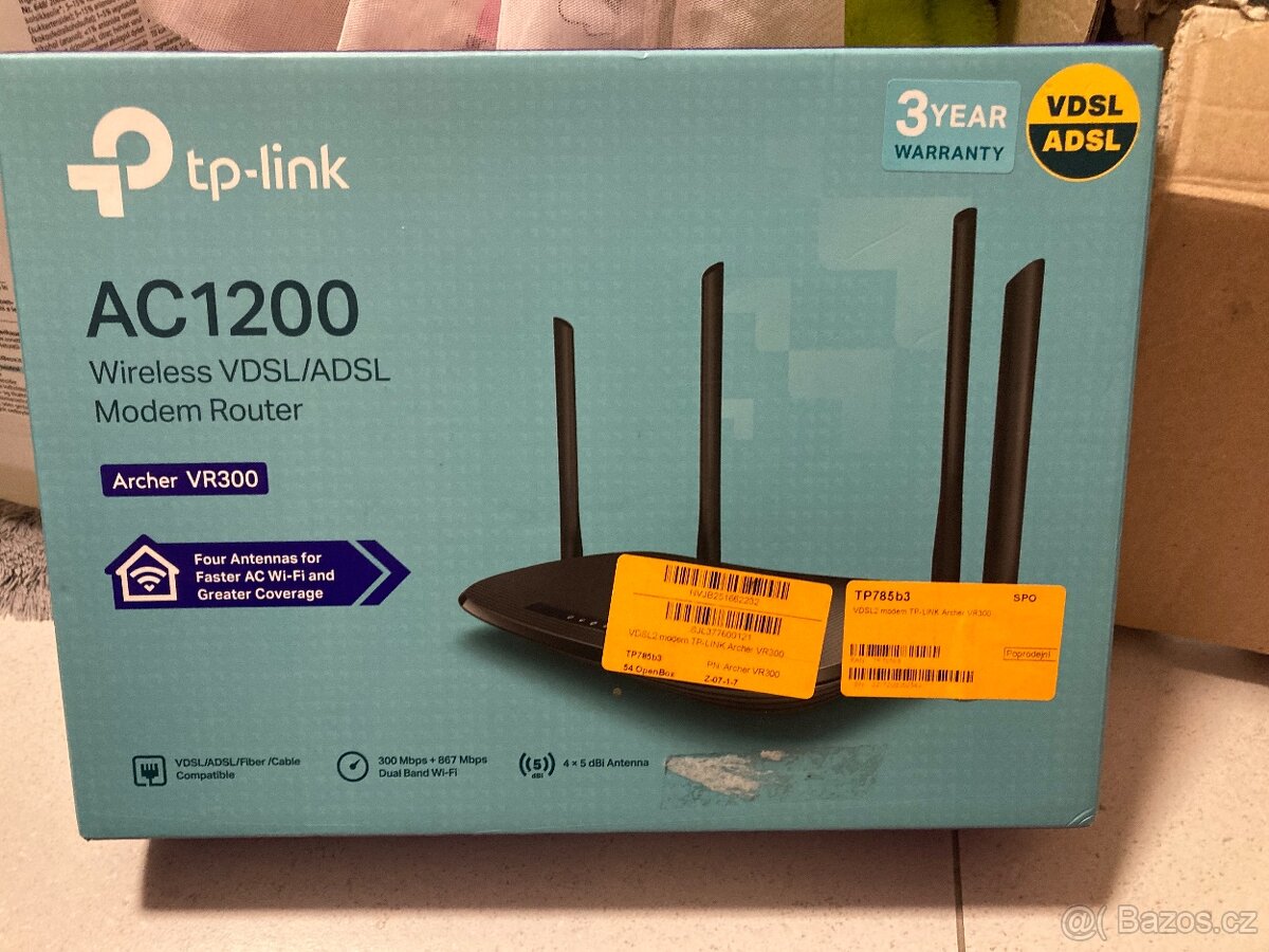 TPLink AC VDSL/adsl modem router - archer vr300