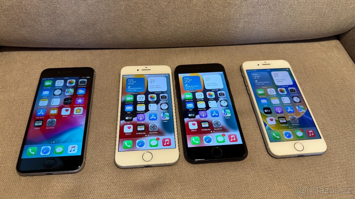 iPhone sbírka mobilů 1ks 6, 2ks 7 a 1ks 8