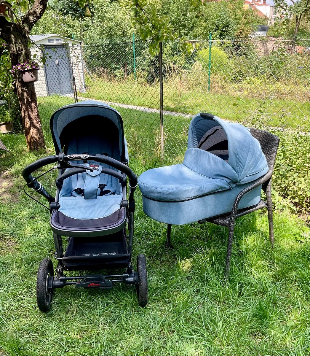 Hartan Racer GTX s ruční brzdou 2v1 - světle modrý