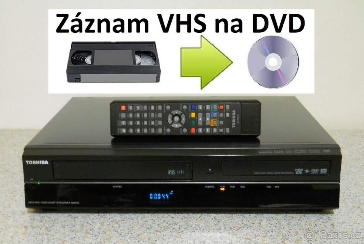 VHS-HDD-DVD rekordér Toshiba RD-XV50