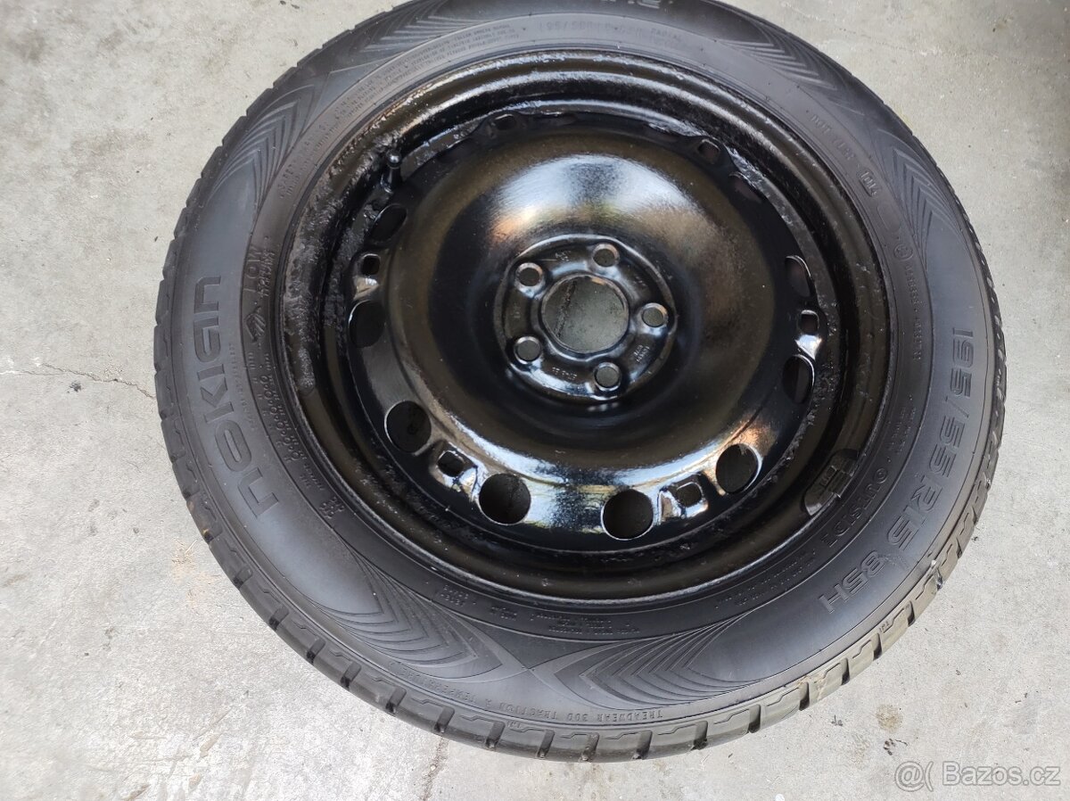 195/55 r15 + disk 5x100 škoda vw audi seat - REZERVA