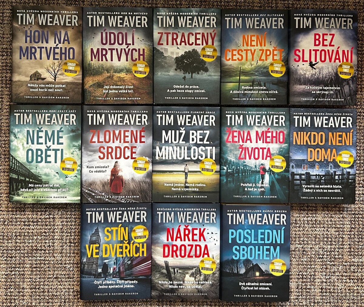 Kompletní série detektivek David Raker od Tim Weaver