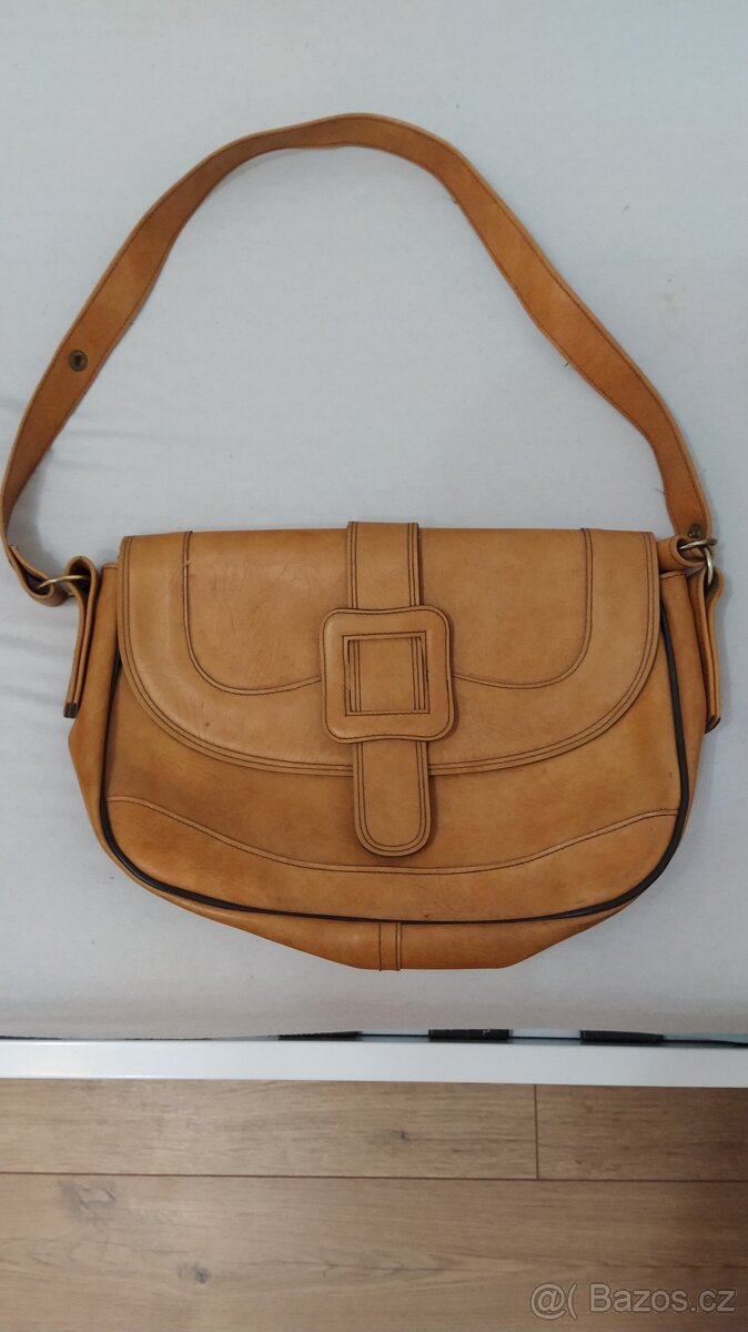 Dámská retro kabelka- kůže, Balíkovna zdarma