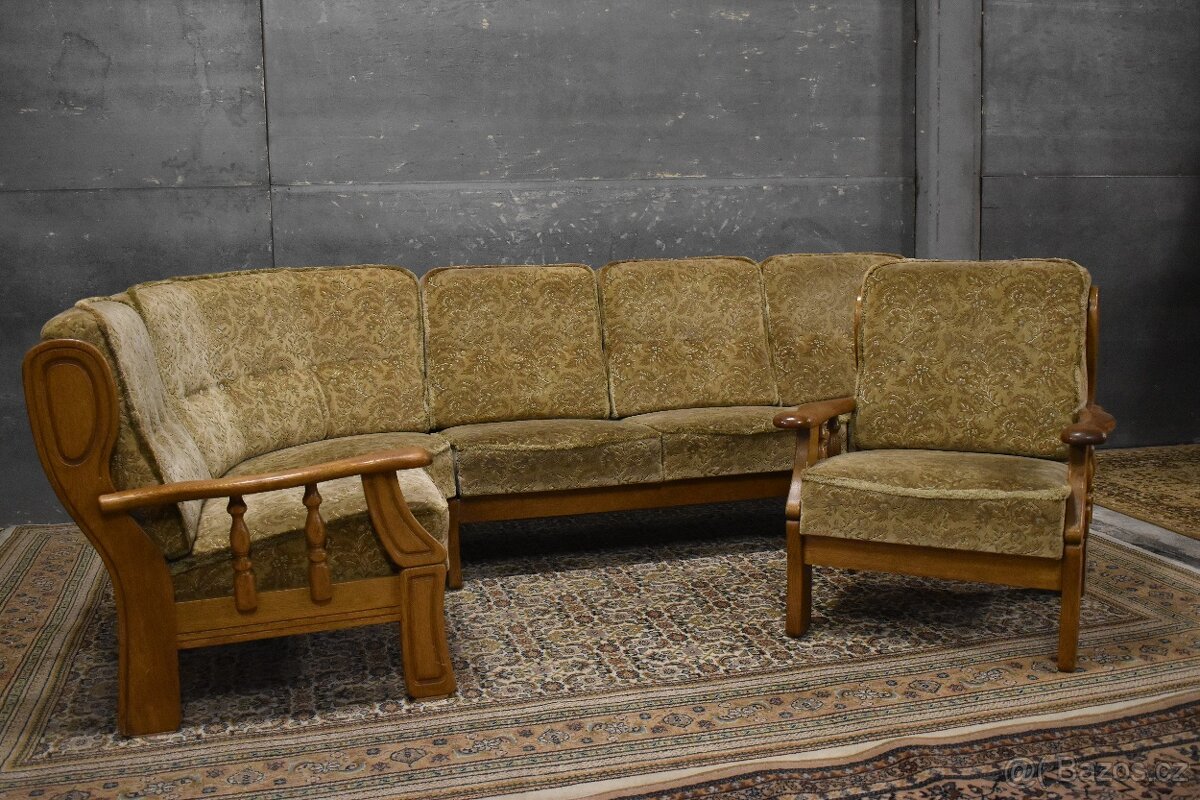 Rohová sedací souprava+ Křeslo