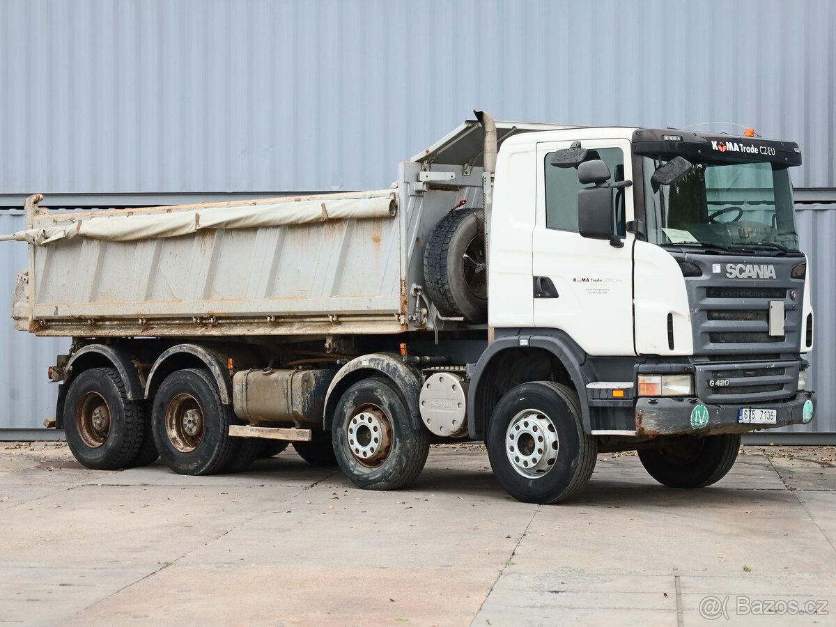 Scania G 420, 8x4, 32 TUN, HARDOX F.X. MEILLER ,10 CBM, DVOU