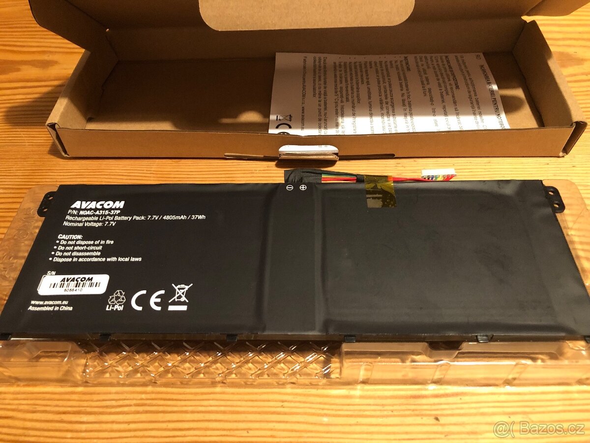 Nová baterie do notebooku Acer