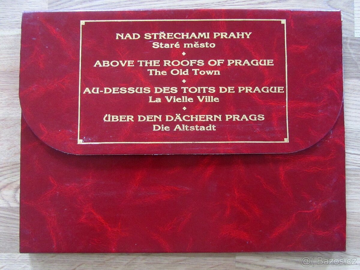 Praha – fotografie z letadla, sběratelská sada 15 kusů.