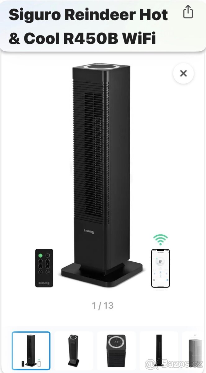 Teplovzdušný ventilátor Siguro