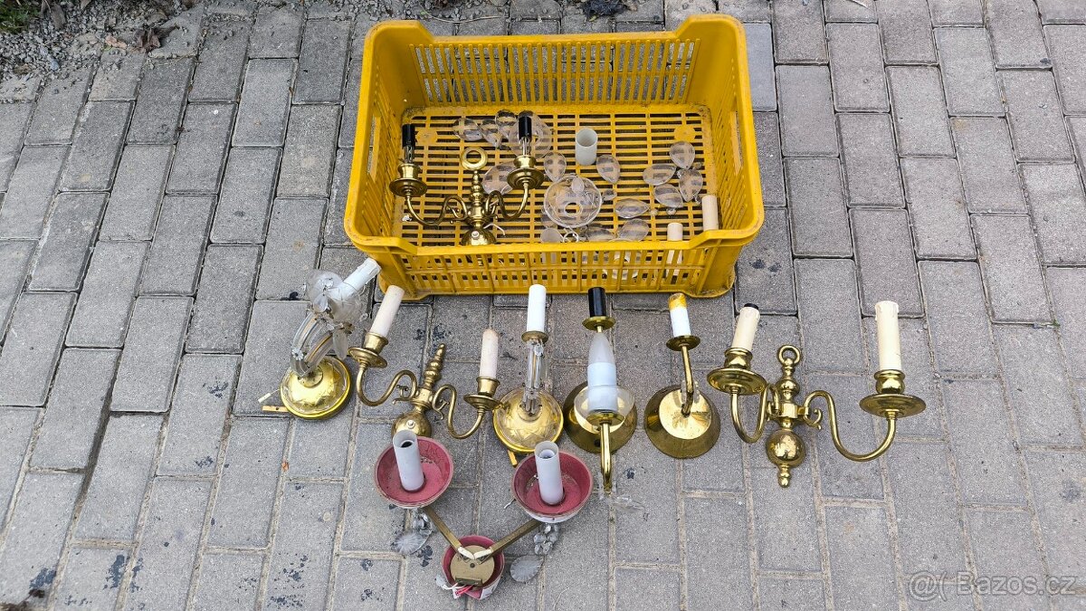 prodám různé starožitné světla