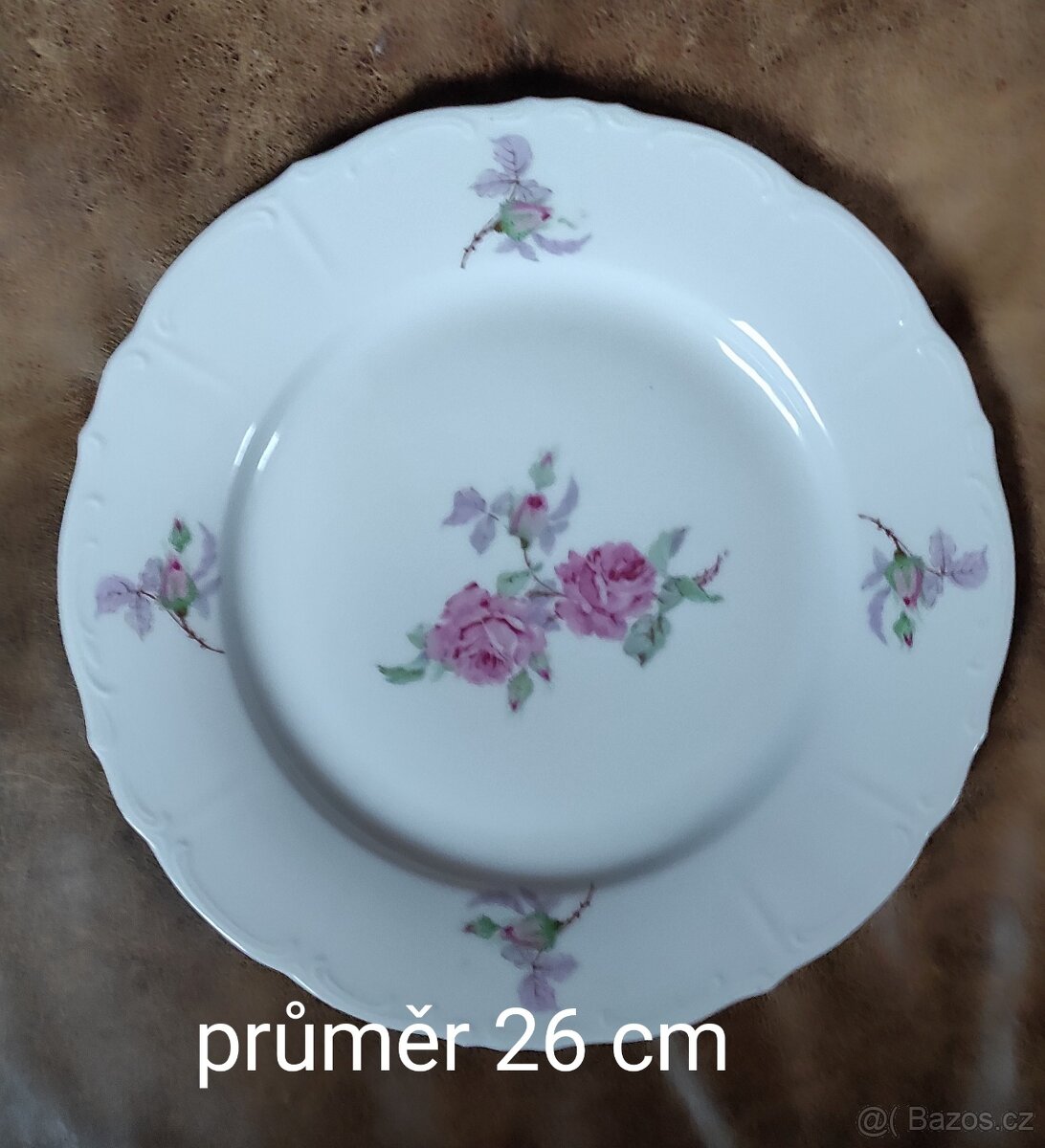 Retro porcelánové talíře