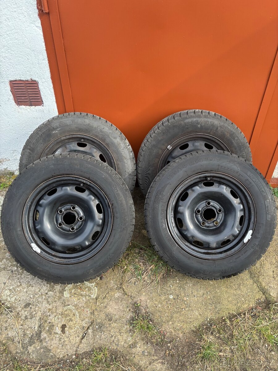 Plechové disky, pneu 175/70r14 Orium