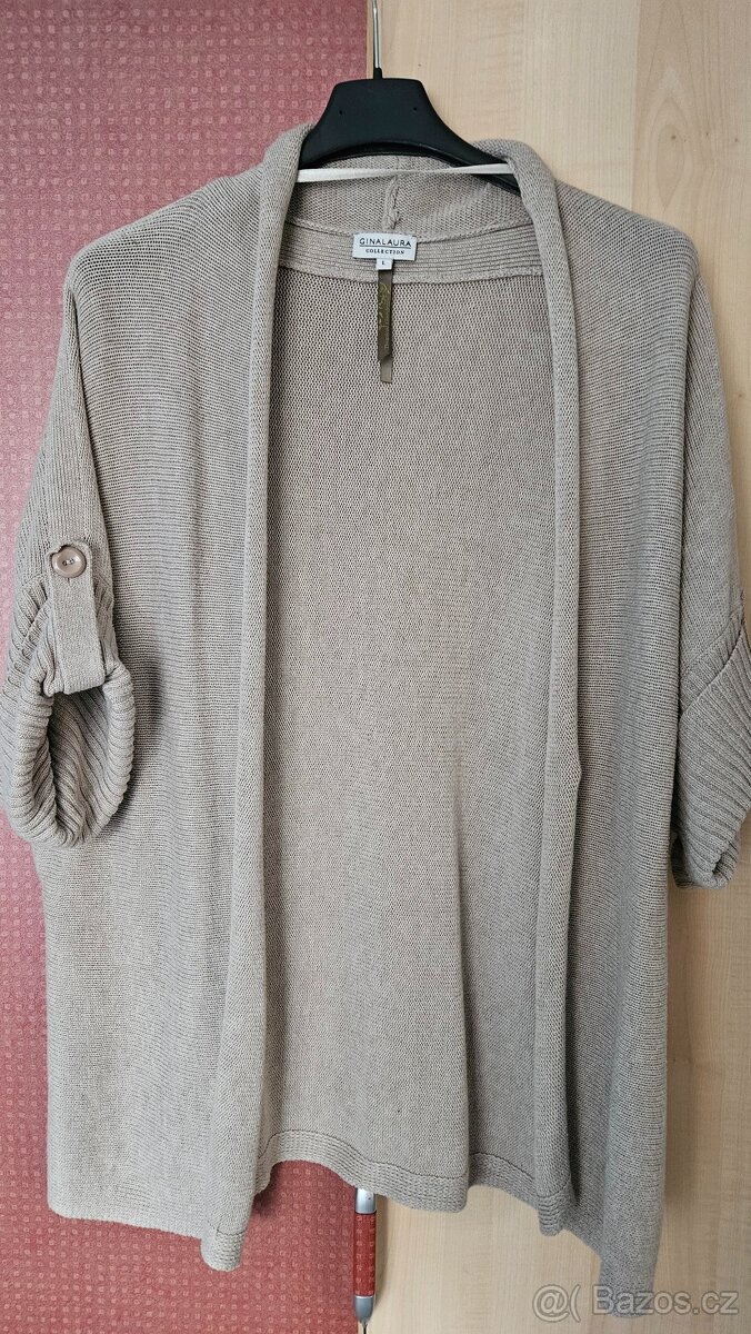 Cardigan / svetr béžový L/ 42