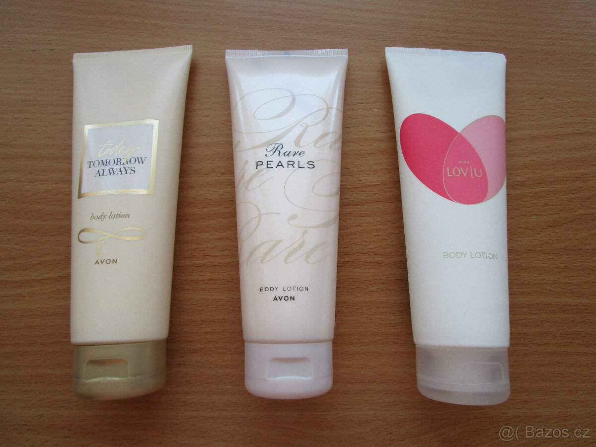 3x krásně voňavá tělová mléka od Avonu, 125 ml