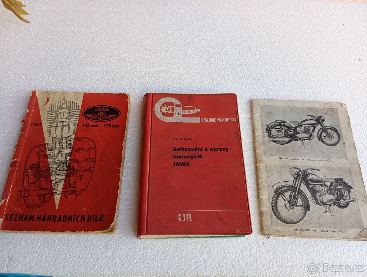 Jawa pérák Jawa 125 175 seznam náhradních dílů literatura