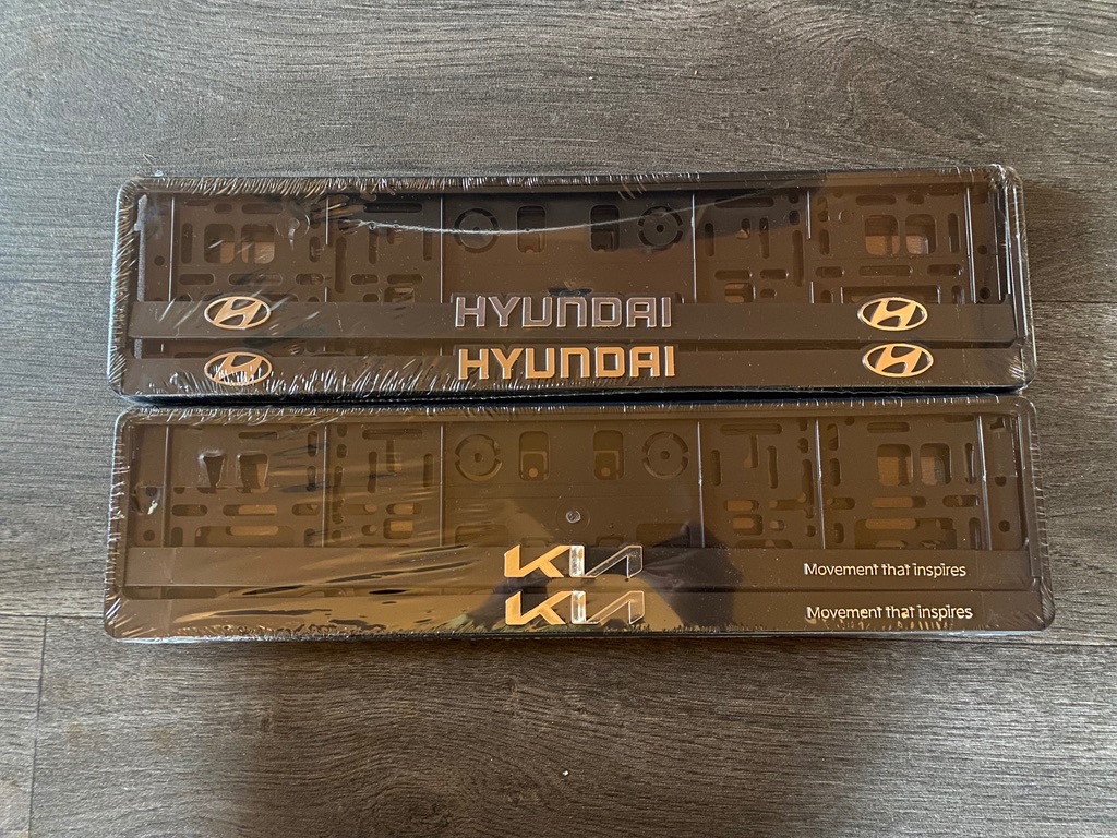 Podložky pod RZ - SPZ Hyundai nebo KIA- sada 2ks