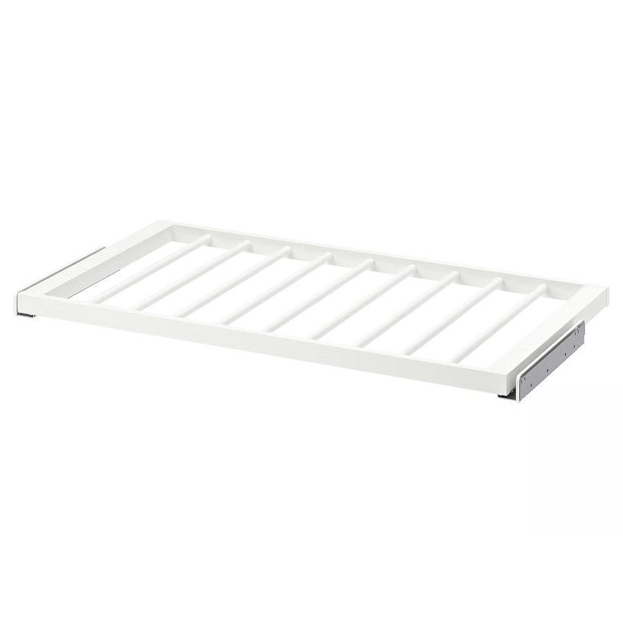 IKEA KOMPLEMENT Výsuvný věšák na kalhoty, bílá, 100x58 cm